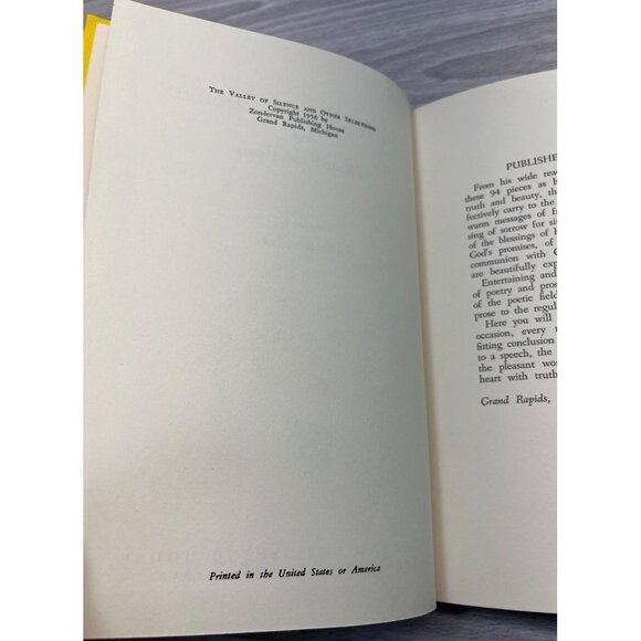 The Valley of Silence & Other Selections Compiled Jack Shuler Hardcover Slipcase - Picture 10 of 13